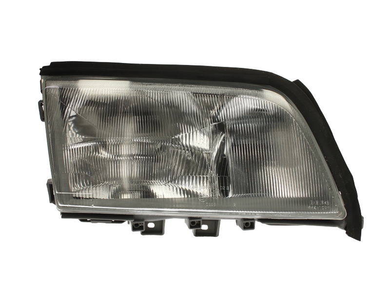 Far fata Dreapta (2 H1 H3, electric, pneumatic, fara motoras, culoare insert: argintiu) potrivit MERCEDES C T-MODEL (S202), C (W202) -05.97