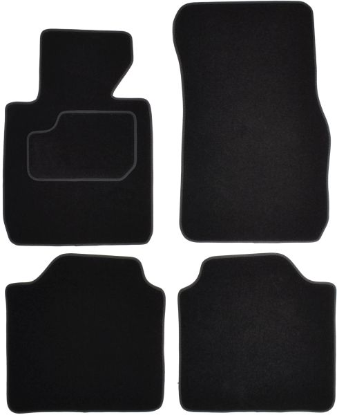 Set Covorase Auto Si Tavita Portbagaj BMW Seria 3 Gran Turismo (F34) din 2012-2018, Cauciuc, Protectie Porbagaj, 4x Stickere auto cu BMW