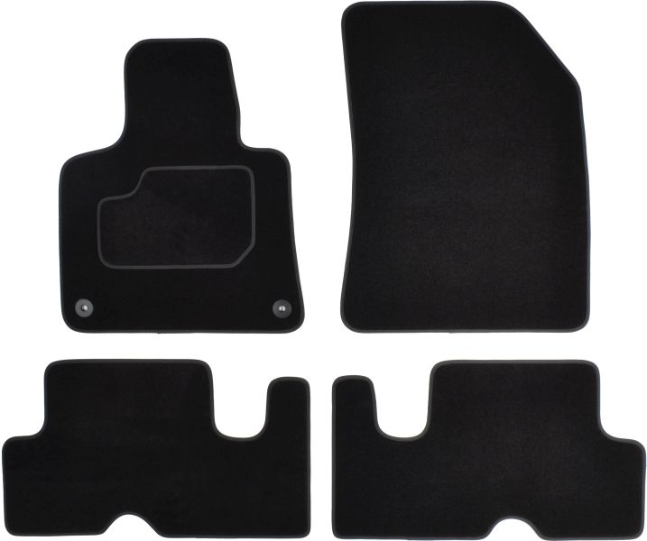 Set Covorase Auto Si Tavita Portbagaj CITROEN C4 PICASSO II din 2013-2018, Cauciuc, Protectie Porbagaj, 4x Stickere auto cu CITROEN