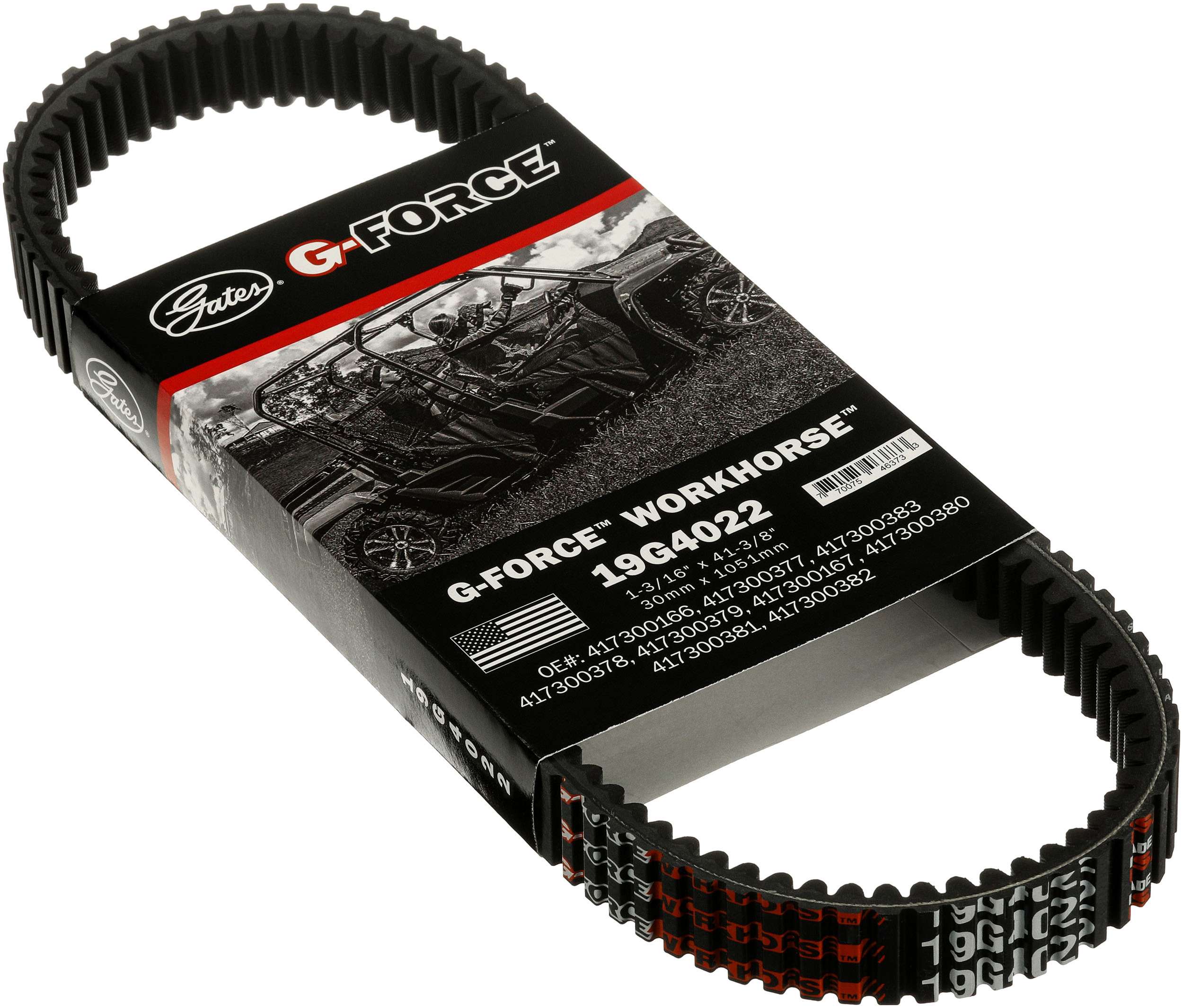 GATES hnací klínový řemen, variomatik POLARIS RANGER 800RZR S, 700XP, 700 4X4 05-09, SPORTSMAN 800 EFI 05-06 (19G4022, 30GBS1046, HPX2237, XTX2248, 9825-01010, 30GBS1046, 3211106, 3211130)