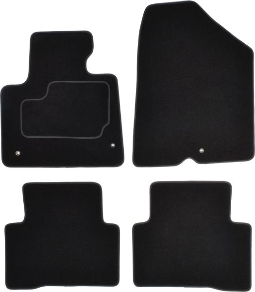 Set Covorase Auto Si Tavita Portbagaj HYUNDAI SANTA FÉ III (DM, DMA) din 2012-2018, Cauciuc, Protectie Porbagaj, 4x Stickere auto cu HYUNDAI
