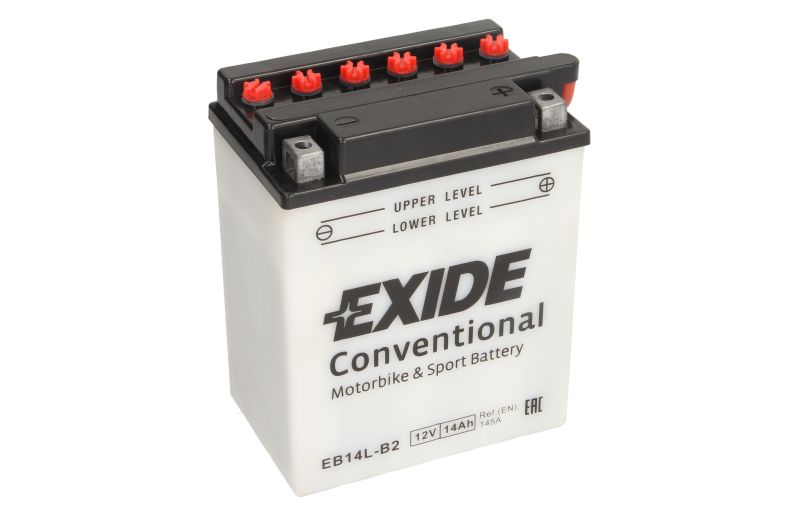 EXIDE startovací baterie HONDA CBR 1000 F 87-00, VF 750 S (SABRE) 82-84, VT 750 C, C (SHADOW) 87-97, KAWASAKI GPZ 750 (UNI TRAK) 85, GT 750 82-85, Z 750 GP 83-84, ZX 750 (TURBO) 84-85, SUZUKI GS 1150 83-86, GSX 1100F, 750F 88-98, GV 1200GL MADURA, 700GL (