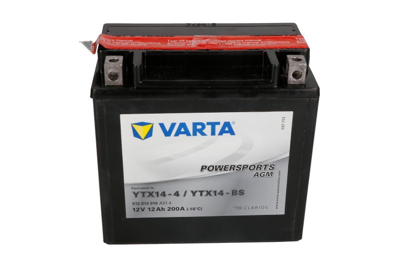 VARTA startovací baterie APRILIA ETV 1000 (CAPO NORD), ABS (CAPO NORD) RAID, ABS (CAPO NORD) G-KAT, (CAPO NORD) RAID 01-10, ETX 350 85-00, NA 850 (MANA) GT ABS, (MANA) ABS, (MANA) 08-13, RSV 1000 98-00, SL 750 ABS GT (SHIVER), 750 (SHIVER), 1000 (FALCO),