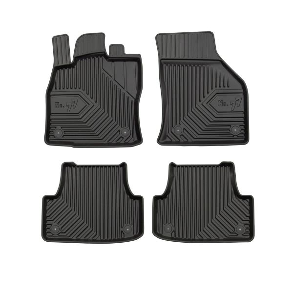 Set Covorase Auto Si Tavita Portbagaj AUDI A3 Limousine (8VS, 8VM) din 2013-2020, Cauciuc, Protectie Porbagaj, 4x Stickere auto cu AUDI