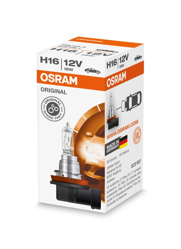 Автолампа галогенова 19W H16 12V 19W PGJ19-3 OSRAM (64219L) osram фото 4