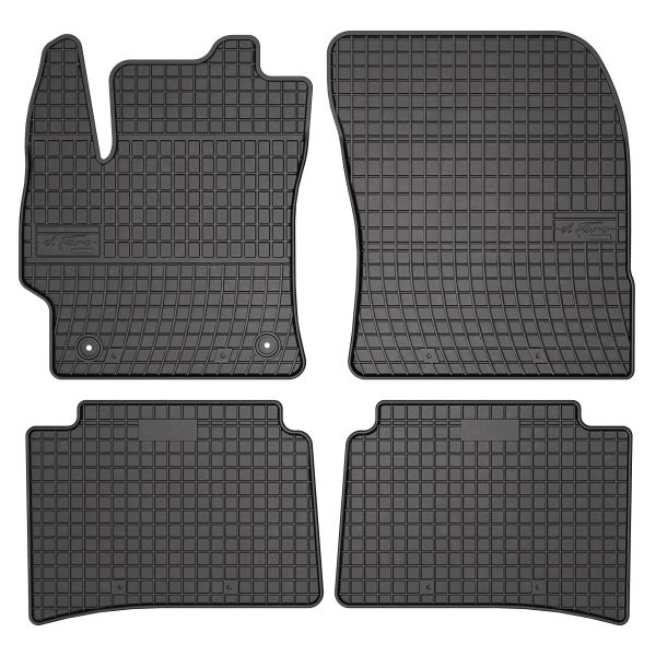 Set 5 covorase auto SUZUKI SWACE (AMZ_) din 2004-2012, cu covoras tunel median, cauciuc, 4x Stickere auto cu SUZUKI