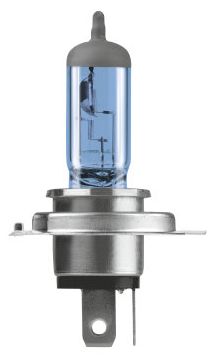 Лампа (Набір 2шт) H4 12В 60/55Вт P43T Blue Light, синя