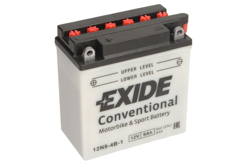 EXIDE startovací baterie APRILIA AF1 125 (SINTESI), (FUTURA), EUROPA, (SPORT PRO) 88-93, LEONARDO 150 98-99, PEGASO 125 89-95, SR 125 (RACING) 00-01, SCARABEO 150 99-00, BENELLI VELVET 125 00-01, CAGIVA C10 125 87-90, C10R 125 (FRECCIA ANNIVER.) 88, C12R 
