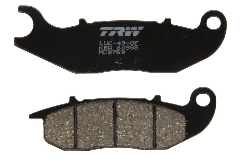 TRW MOTO sada brzdových destiček, kotoučová brzda HONDA ANF 125 (INNOVA) 03-12, CBF 125 09-15, CBR 125 R 04-17, MSX 125 (GROM) 13-16, RIEJU RS-2 50 09