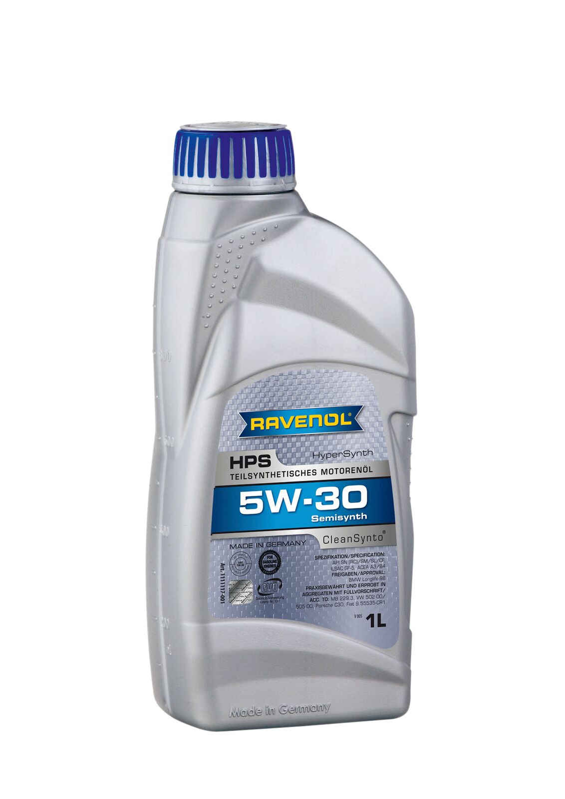 Моторна олива Cleansynto (1L) 5W30 ,API CF, SL, BMW LL-98, MB 229.3, VW 502.00, VW 505.00 фото 3