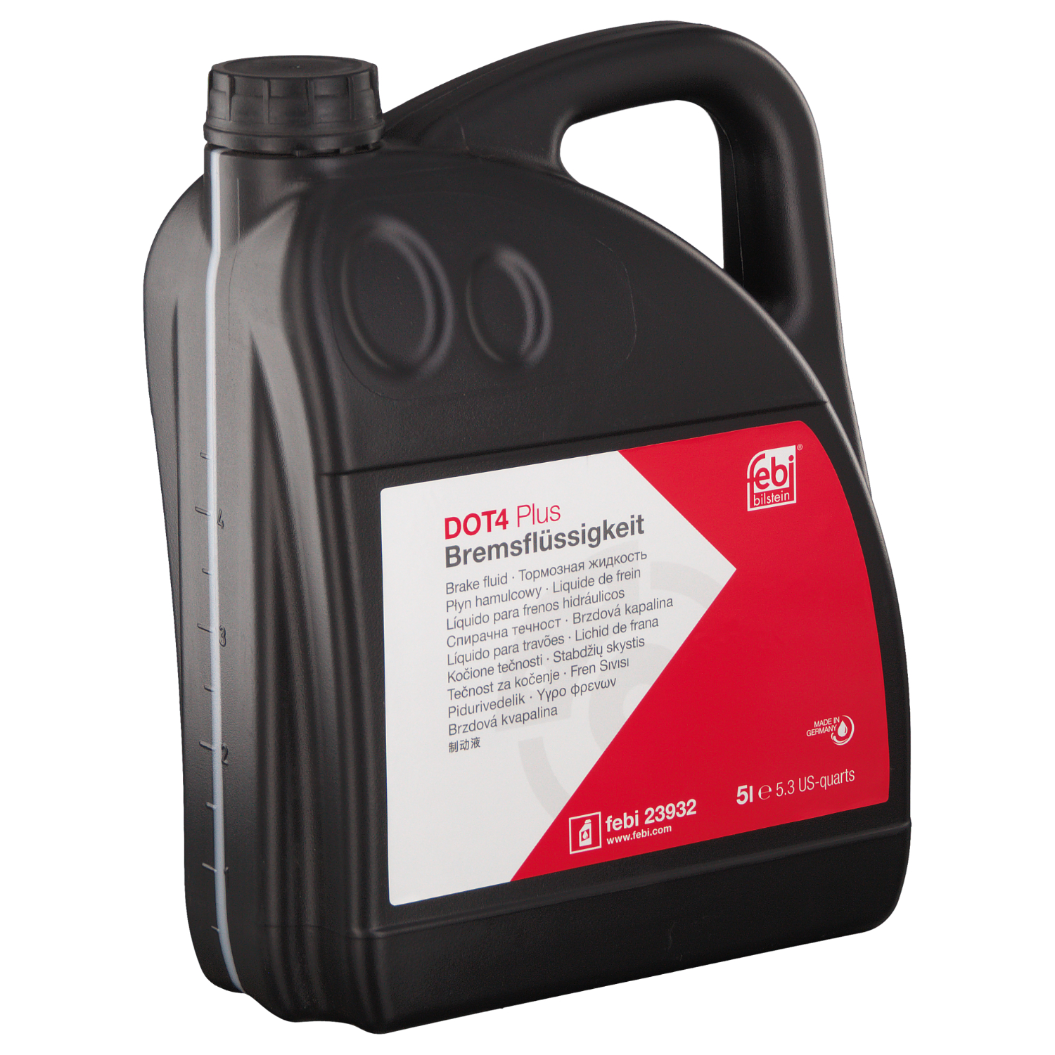 Гальмівна рідина DOT4 (5L) [сухість: 265°C, вологість: 180°C, в'язкість: 1500мм²/с] SAE J1703, ISO/DIN 4925,CHRYSLER DBL 7760, FIAT, FMVSS 116 DOT3, FMVSS 116 DOT4, FORD SAM 6C9103 A, GM GME L5104, JA фото 3