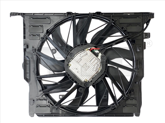 Ventilator radiator (cu carcasa) potrivit BMW 5 (F10), 5 (F11), 5 GRAN TURISMO (F07), 6 (F12), 6 (F13), 6 GRAN COUPE (F06), 7 (F01, F02, F03, F04) 3.0/3.0D/3.0H 2008-2018 [1]