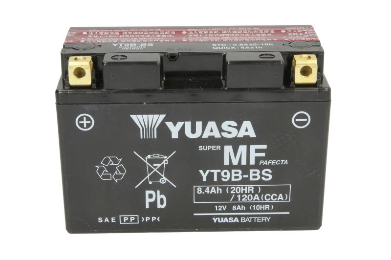 YUASA startovací baterie AEON COBRA 125RS, 180RS II, 180RS 02-08, OVERLAND 180 02-09, APRILIA AF1 125 (SINTESI), (SPORT PRO) 88-93, LEONARDO 150 98-00, MOJITO 125 (CUSTOM) 02, PEGASO 125 93-95, RS 125 92-09, RX 125 91-92, RED 125 91-96, SR 125 (RACING) 00