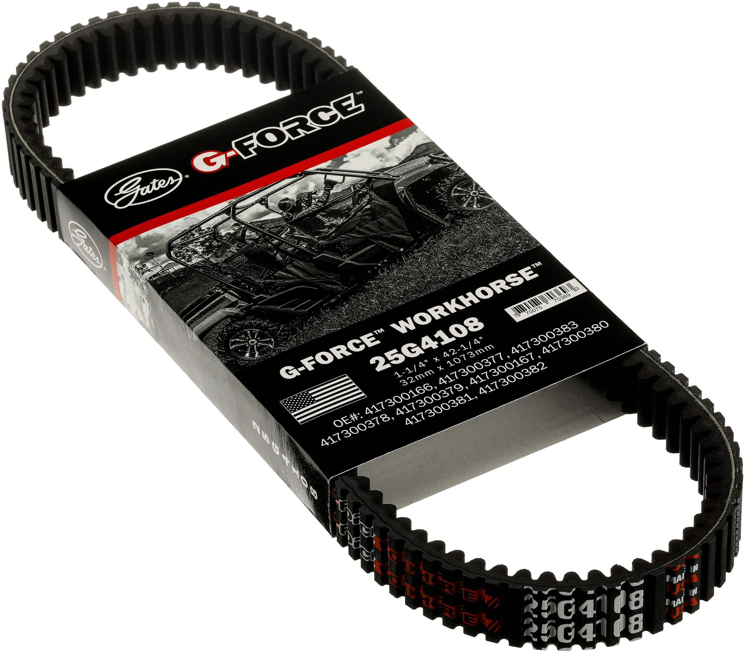 GATES hnací klínový řemen, variomatik POLARIS ACE 570 EFI, 500 EFI 18, GENERAL 1000 EPS 16-17, RZR 570 EFI 17 (25G4108, CTX2279, XTX2279, 9825-01140, 3211196, 3211206)