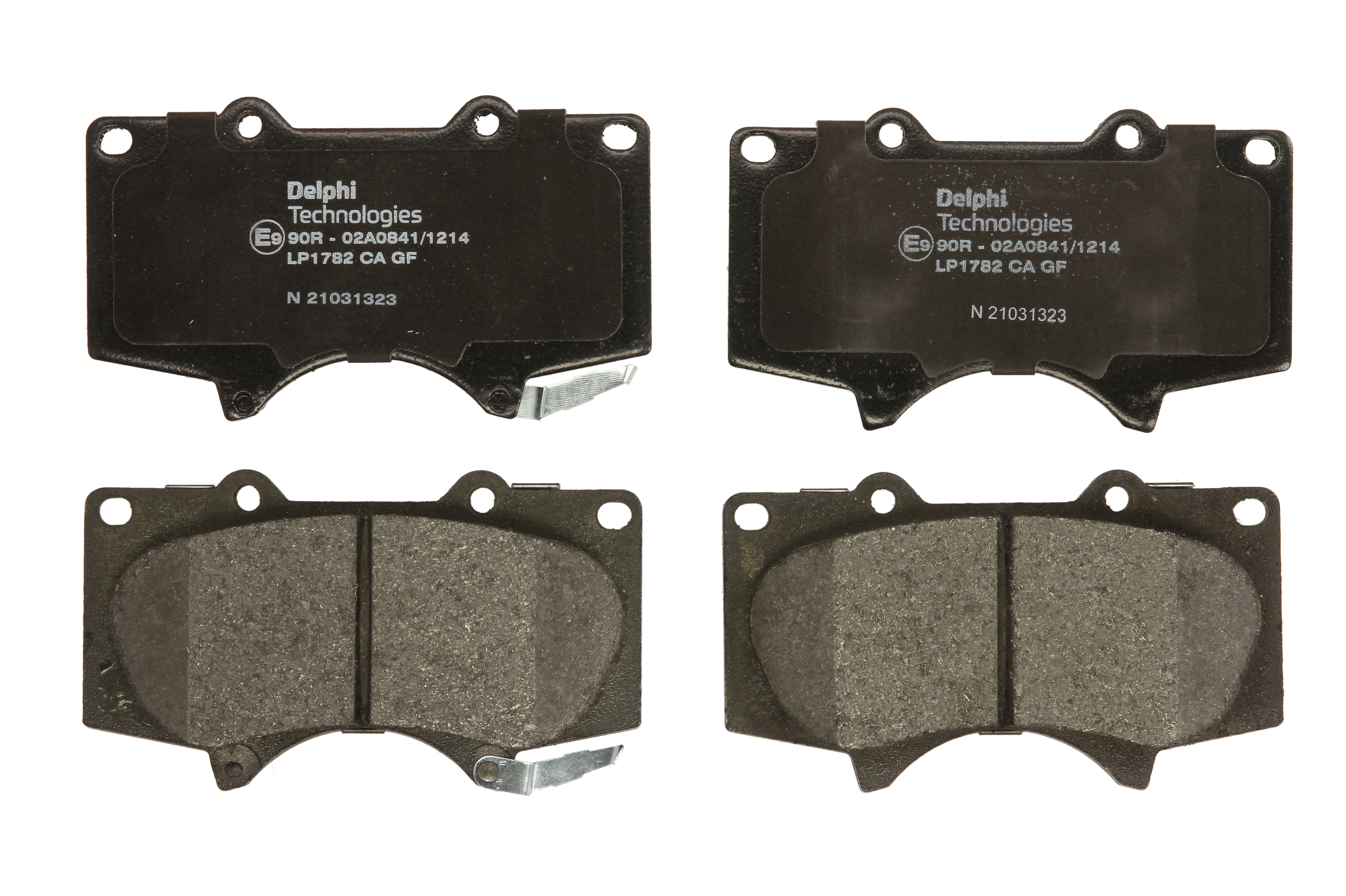 Комплект гальмівних колодок передн , LEXUS GX, LX, MITSUBISHI PAJERO IV, TOYOTA 4 RUNNER IV, 4 RUNNER V, COROLLA, FJ CRUISER, FORTUNER, HILUX CHAMP, HILUX VII, HILUX VIII 1.4-5.7 03.96-