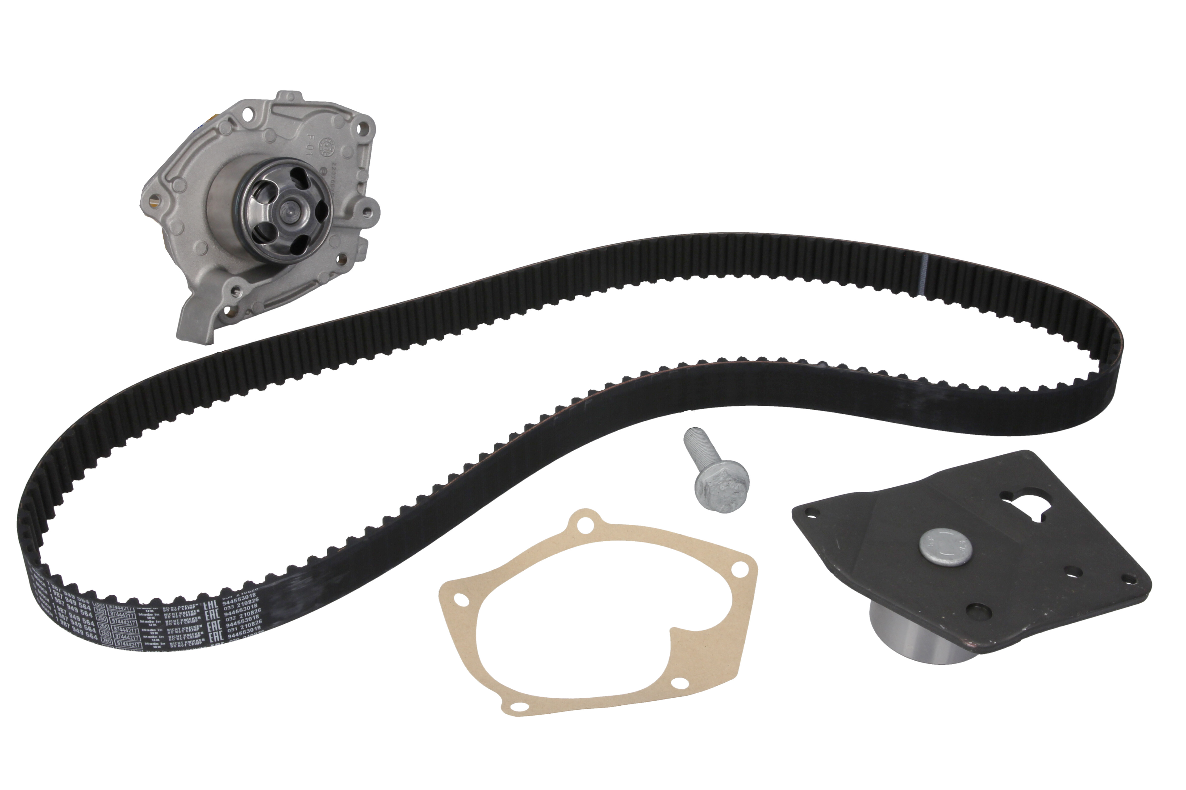 Роликовий модуль натягувача ременя (ролик, ремінь, помпа) NISSAN PRIMASTAR PLATFORM/CHASSIS (X83) 1.9 DCI 80 BOSCH (1987946394) Bosch фото 4