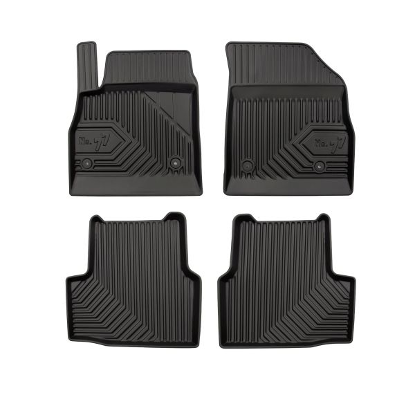 Set Covorase Auto Si Tavita Portbagaj OPEL ASTRA K (B16) din 2015-2022, Cauciuc, Protectie Porbagaj, 4x Stickere auto cu OPEL