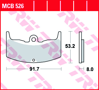TRW MOTO sada brzdových destiček, kotoučová brzda HONDA CBX 550 F (SUPERSPORT) 82-84, MVX 250 F 88, VT 500E, 250FZ, 250F2 82-85, VTR 250 (INTERCEPTOR) 88 (B0053AQCIG, 07HO1406, 2P222SS, FDB310, FDB310P)