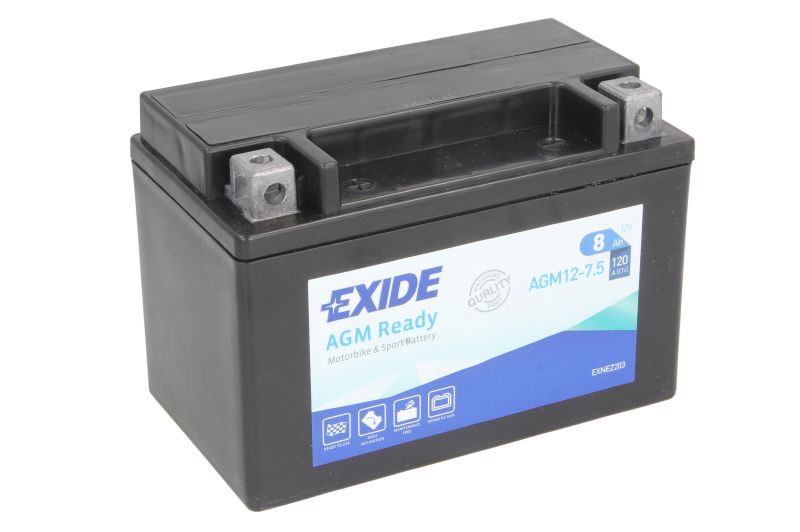 EXIDE startovací baterie AEON COBRA 125RS, 180RS II, 180RS 02-08, OVERLAND 180 02-09, APRILIA AF1 125 (SINTESI), (SPORT PRO) 88-93, LEONARDO 150 98-00, MOJITO 125 (CUSTOM) 02, PEGASO 125 93-95, RS 125 92-09, RX 125 91-92, RED 125 91-96, SR 125 (RACING) 00