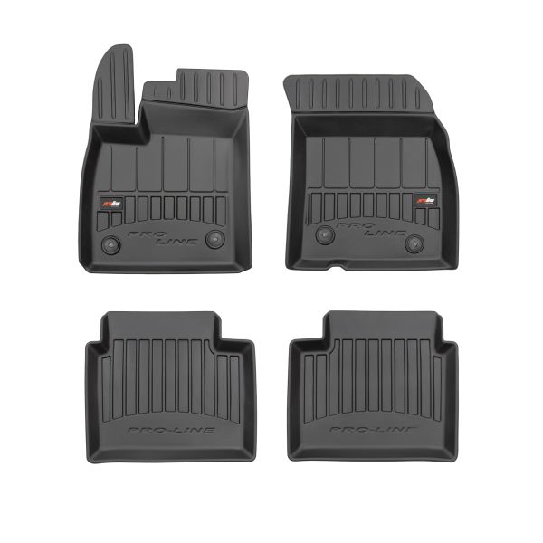 Set Covorase Auto Si Tavita Portbagaj FORD FOCUS IV Turnier (HP) din 2018-2022, Cauciuc, Protectie Porbagaj, 4x Stickere auto cu FORD