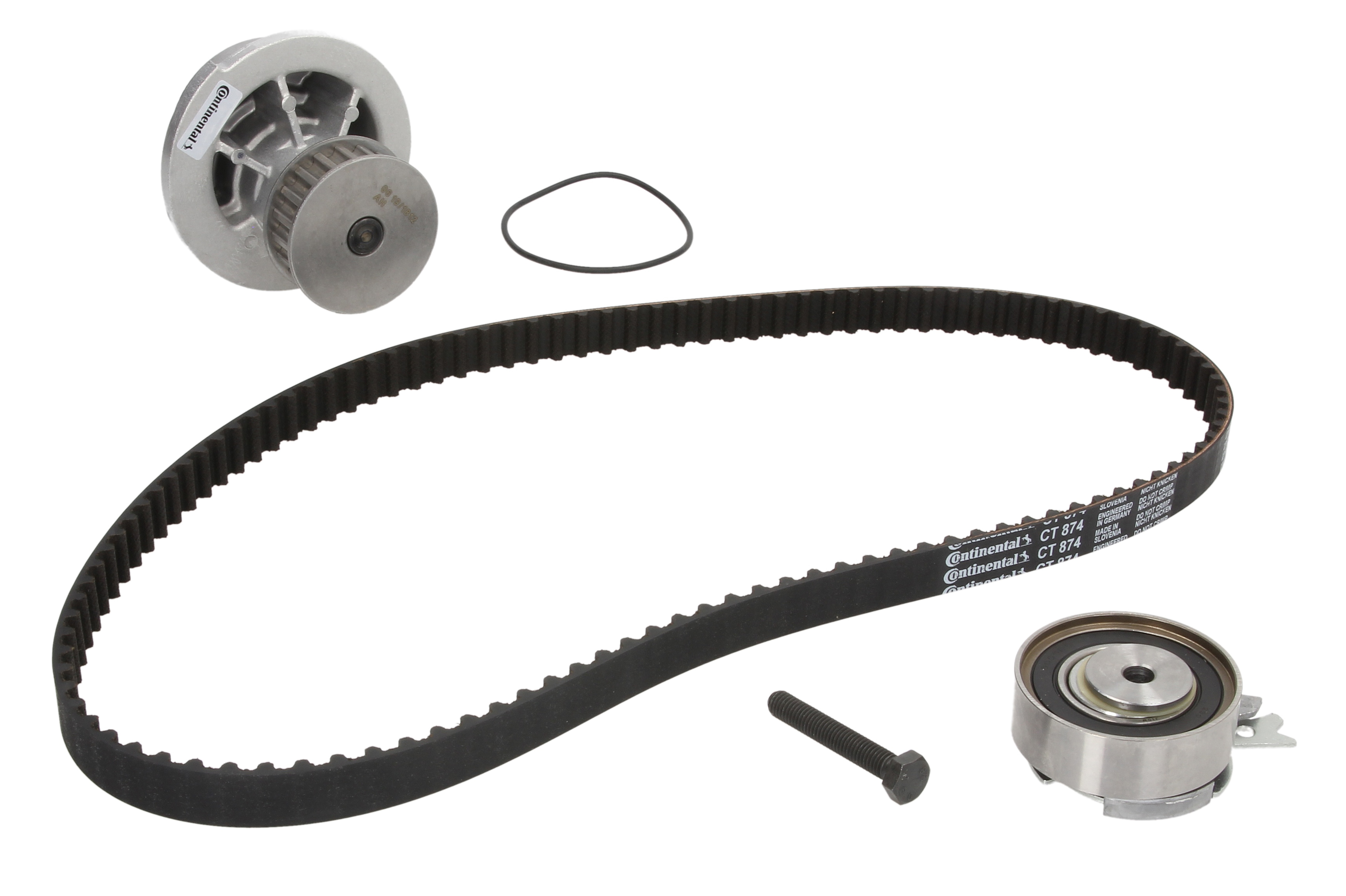 Комплект ГРМ (ремінь + ролик + водяний насос) CHEVROLET CORSA, DAEWOO NEXIA, OPEL ASTRA F, ASTRA F CLASSIC, ASTRA G, COMBO, CORSA A, CORSA A TR, CORSA B, KADETT E, KADETT E COMBO 1.2-2.0 09.86-04.05