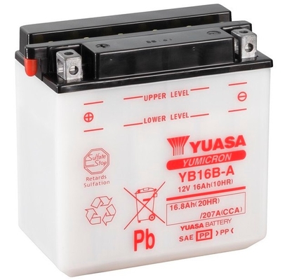 YUASA startovací baterie HONDA VF 1000 R, F (INTERCEPTOR), F2 (BOL D'OR) 84-86, SUZUKI VS 800GL (INTRUDER), 600GL (INTRUDER) 92-00, VX 800 90-97 (B002OJYP7Y, YB16B-A, 0092M40390, 516015016, M4039, EB16B-A, YB16B-A, 6M4P   -(YB16B-A), CB16B-A DYNAVOLT, YB1