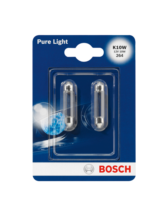 Автолампа C10W 12V 10W SV8.5-8 Pure Light (blister/К-кт 2 шт.) Bosch фото 5
