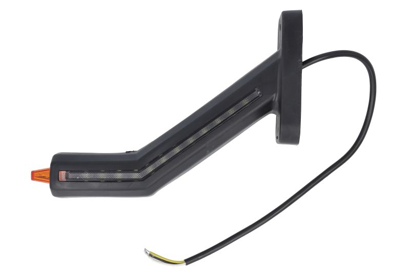 Lumina clarificare stanga, portocaliu rosu alb, LED, suprafata, lungime cablu 400mm, cu brat lung, 12 24V (cu functie de semnalizator spate, IP6K9K)