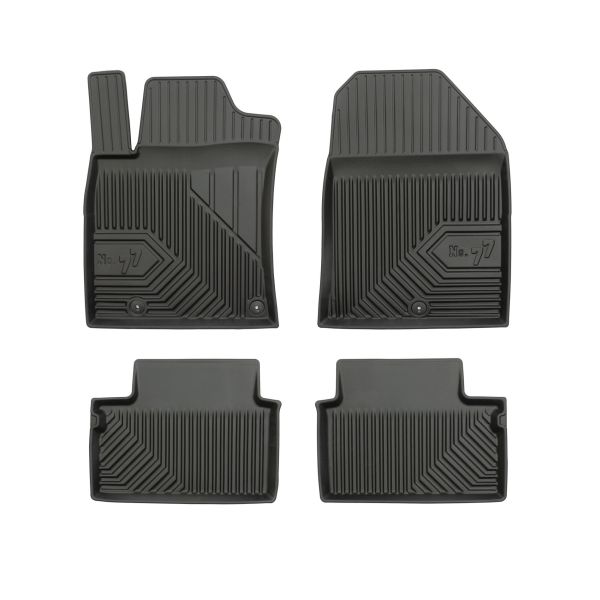 Set 5 covorase auto HYUNDAI i30 Kombi Van (PDE) din 2008-2021, cu covoras tunel median, cauciuc, 4x Stickere auto cu HYUNDAI