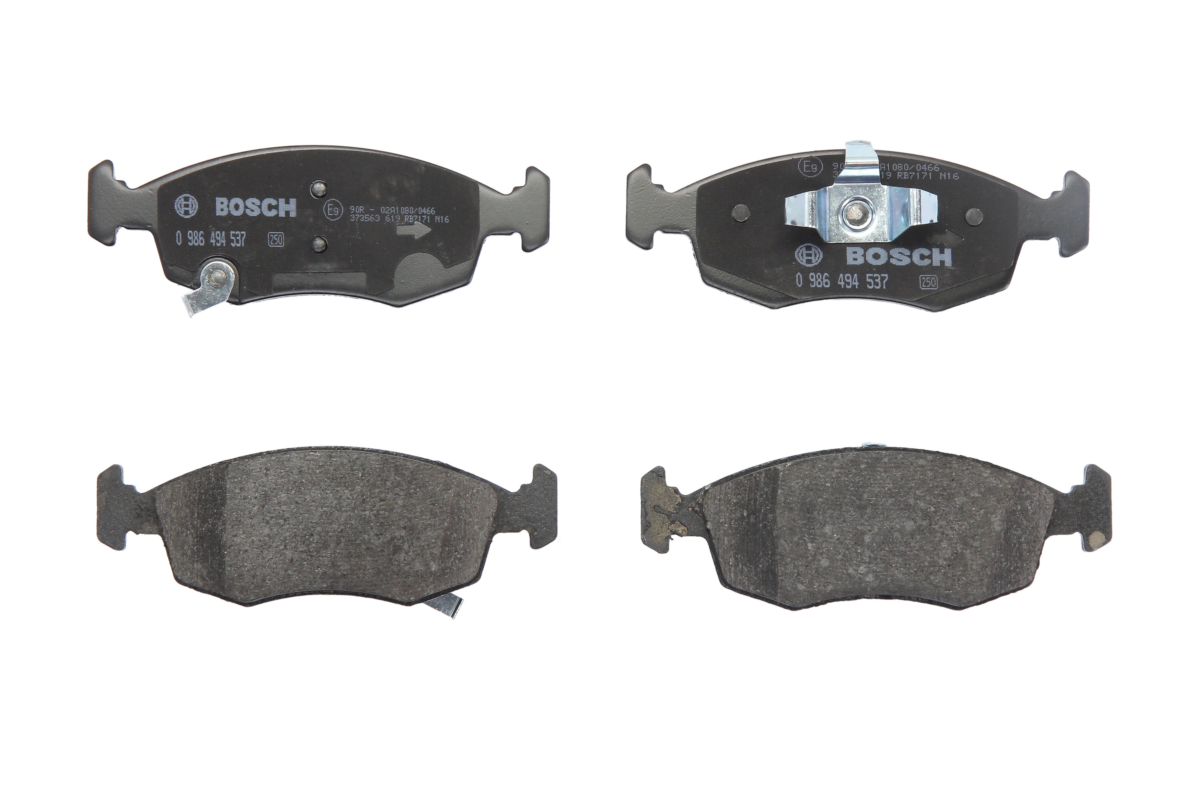 Колодки гальмівні дискові FIAT 500 (312_) 0.9 2007.07- BOSCH (0 986 494 537) Bosch фото 3
