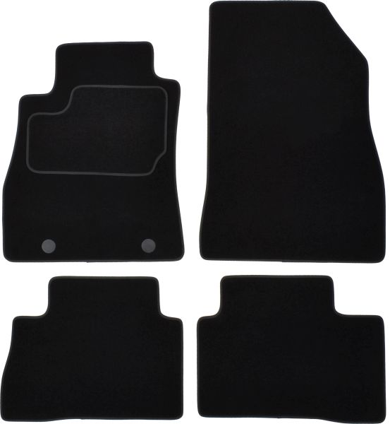 Set Covorase Auto Si Tavita Portbagaj NISSAN JUKE (F15) din 2010-2019, Cauciuc, Protectie Porbagaj, 4x Stickere auto cu NISSAN
