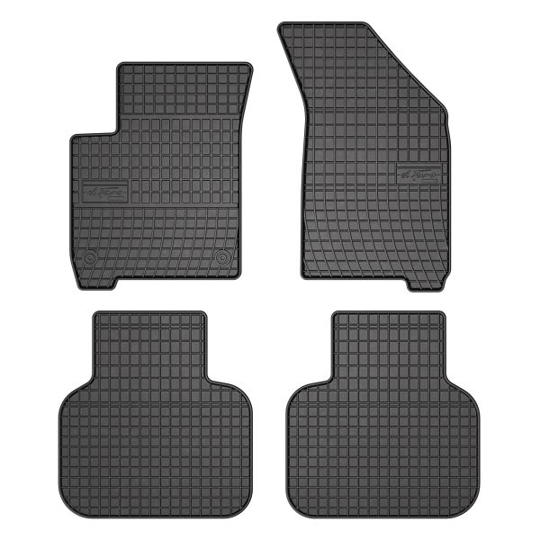 Set Covorase Auto Si Tavita Portbagaj FIAT FREEMONT (345_) din 2011-2016, Cauciuc, Protectie Porbagaj, 4x Stickere auto cu FIAT