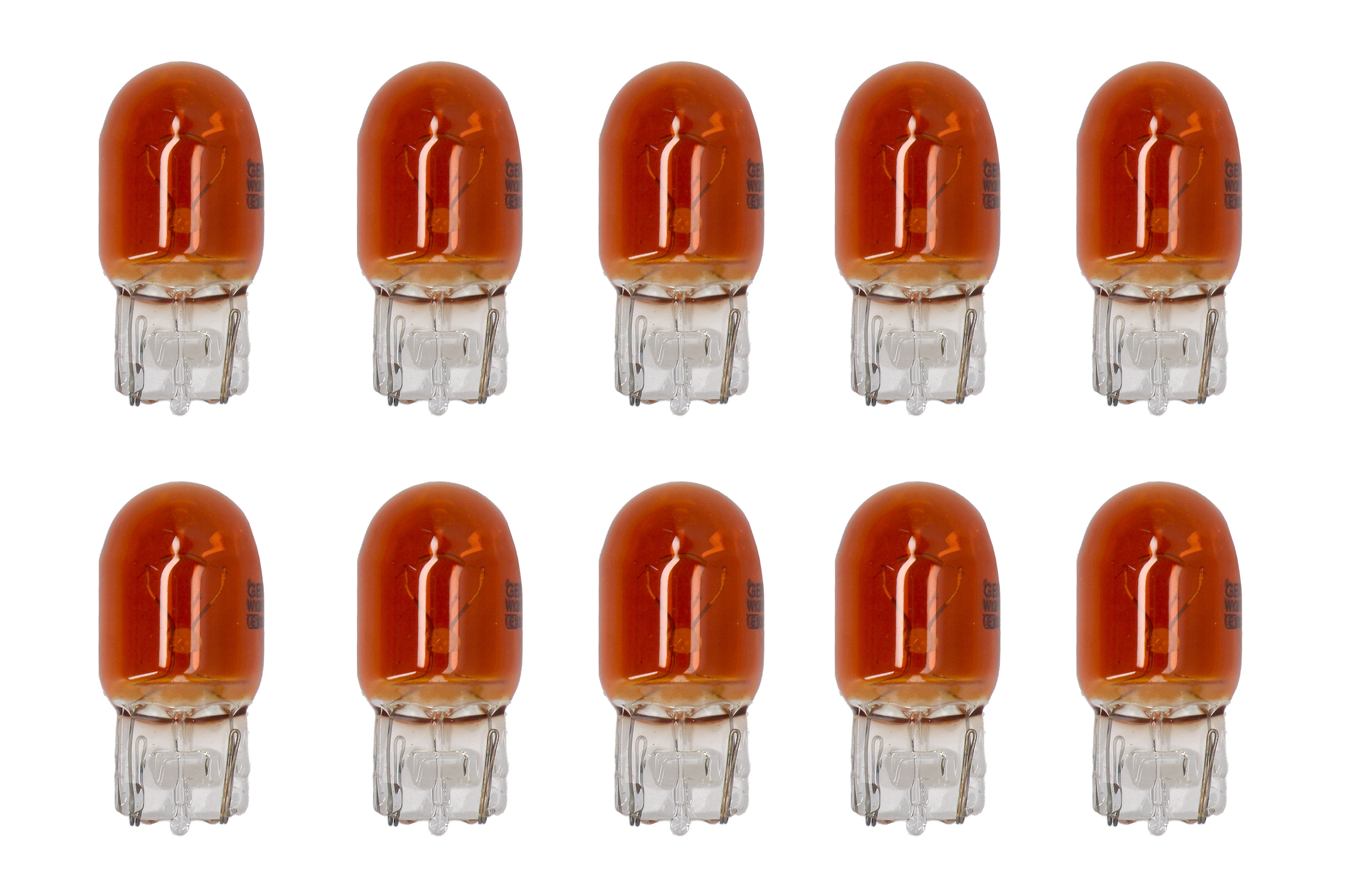 Автолампа WY21W 12V 21W W3x16d Pure Light WS (без цоколя, большая/желтая) фото 6