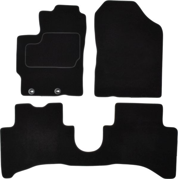 Set Covorase Auto Si Tavita Portbagaj TOYOTA YARIS (_P13_) din 2010-2020, Cauciuc, Protectie Porbagaj, 4x Stickere auto cu TOYOTA