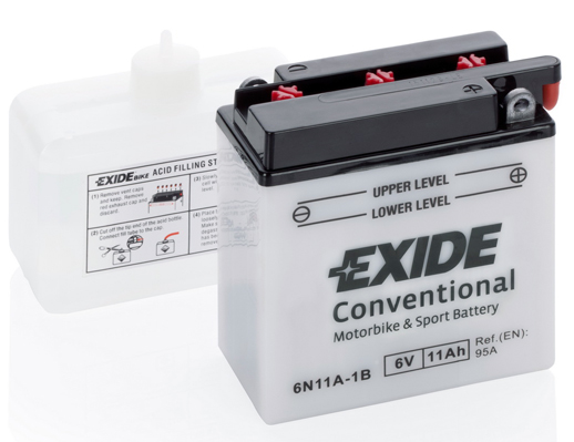 EXIDE startovací baterie MZ/MUZ ETS 250, 125, 150, 150/1, 125/1 69-73, TS 250, 150, 125, 250/1 69-00 (B0049M9UXS, 6N11A-1B, 4542, 6N11A-1B, 6N11A-1B, 6N11A-1B)