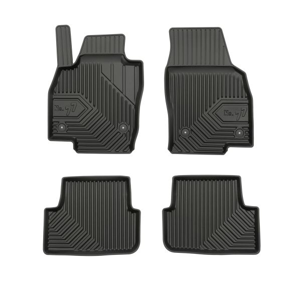 Set Covorase Auto Si Tavita Portbagaj SEAT IBIZA IV (6J5, 6P1) din 2008-2017, Cauciuc, Protectie Porbagaj, 4x Stickere auto cu SEAT