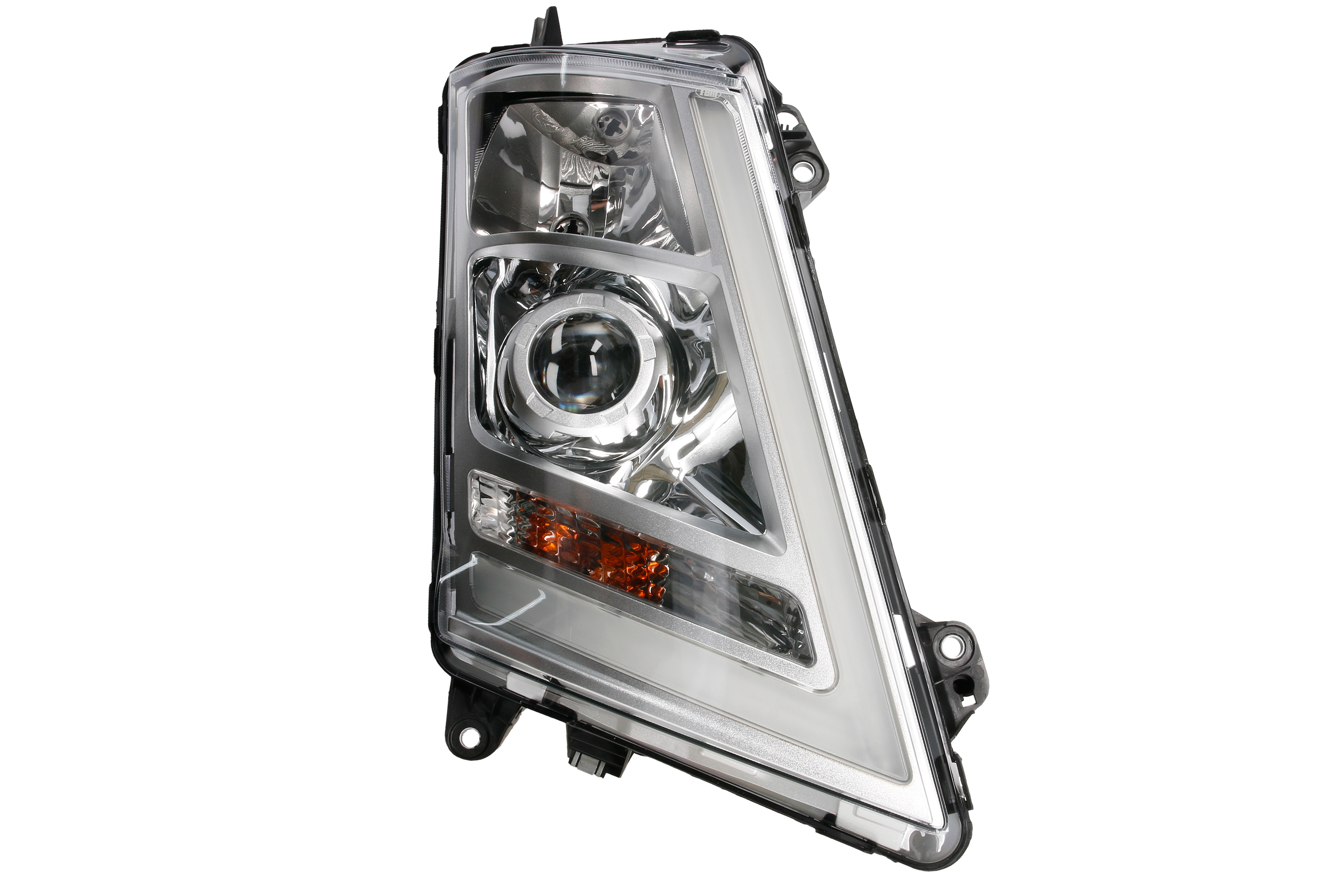Фара прав (D1S/H1/LED/PY21W, ручн, колір відбивача: хром, колір повороту: прозор) VOLVO FH II 01.12-