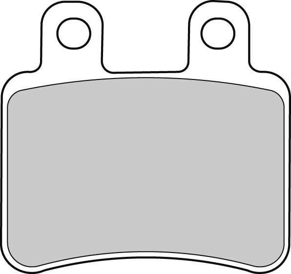 FERODO sada brzdových destiček, kotoučová brzda DERBI BOULEVARD 125, 1254T 03-10, CROSS 125 07-08, SENDA 125SM (BAJA), 50SM DRD (PRO) 08, TERRA 125 ADVENTURE 08-09, ITALJET JET 125, 150 02, MILLENIUM 125, 100, 150 01-03, PEUGEOT ELYSEO 125, 150, 125 (ADVA