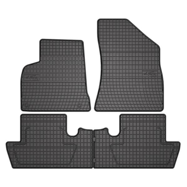 Set Covorase Auto Si Tavita Portbagaj PEUGEOT 5008 (0U_, 0E_) din 2009-2017, Cauciuc, Protectie Porbagaj, 4x Stickere auto cu PEUGEOT