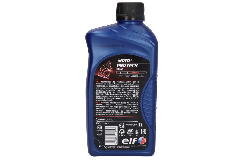 ELF motorový olej BMW R 1250 GS ADVENTURE, RS, RT, GS, R 18-22 (MOTO 4 PRO TECH 5W40, MOTO 4 PRO TECH 5W40 1, >JASO MA2)