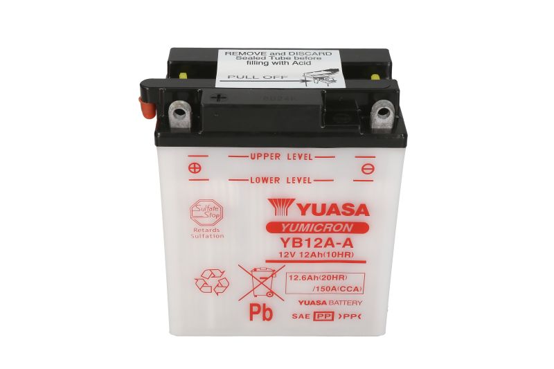 YUASA startovací baterie BENELLI 250 250 4 76, 650 650 SPORT 78-82, DUCATI SS 900 MHR (M.HAILW.REPL.) 77-81, HONDA CB 500 (FOUR), 500T (TWIN), 450S, 250G, 400A HAWK HONDAMATIC, 650B, 550F (SUPERSPORT), 250ND (EURO), 250TII, 450SC (NIGHT HAWK), 400T (HAWK)