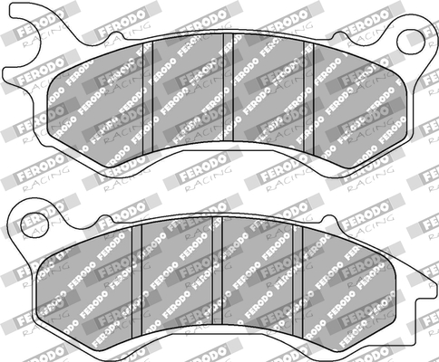 FERODO sada brzdových destiček, kotoučová brzda HONDA NSC 110 (VISION), 50R, 50 11-14, PCX 125, 150 10-13, KYMCO AGILITY 125 (CITY R16) 19, LIKE 125 II 18, PEUGEOT DJANGO 125, 150 15 (FDB2256AG)