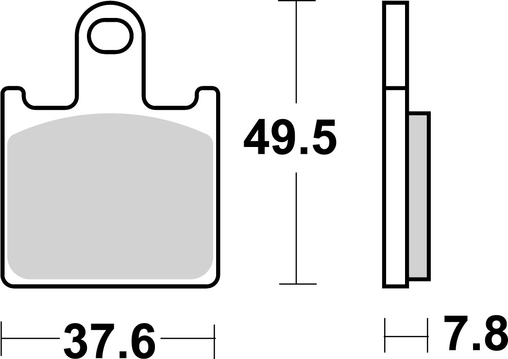 BREMBO sada brzdových destiček, kotoučová brzda KAWASAKI GTR 1400 08-16, Z 750R, 1000, 750R (ABS) 07-12, ZX-6R 636, 600 (NINJA), 636 (ABS) 07-16, SUZUKI GSX 1300 BK (B-KING) 07-13 (07KA28SC, MCB789SRQ)