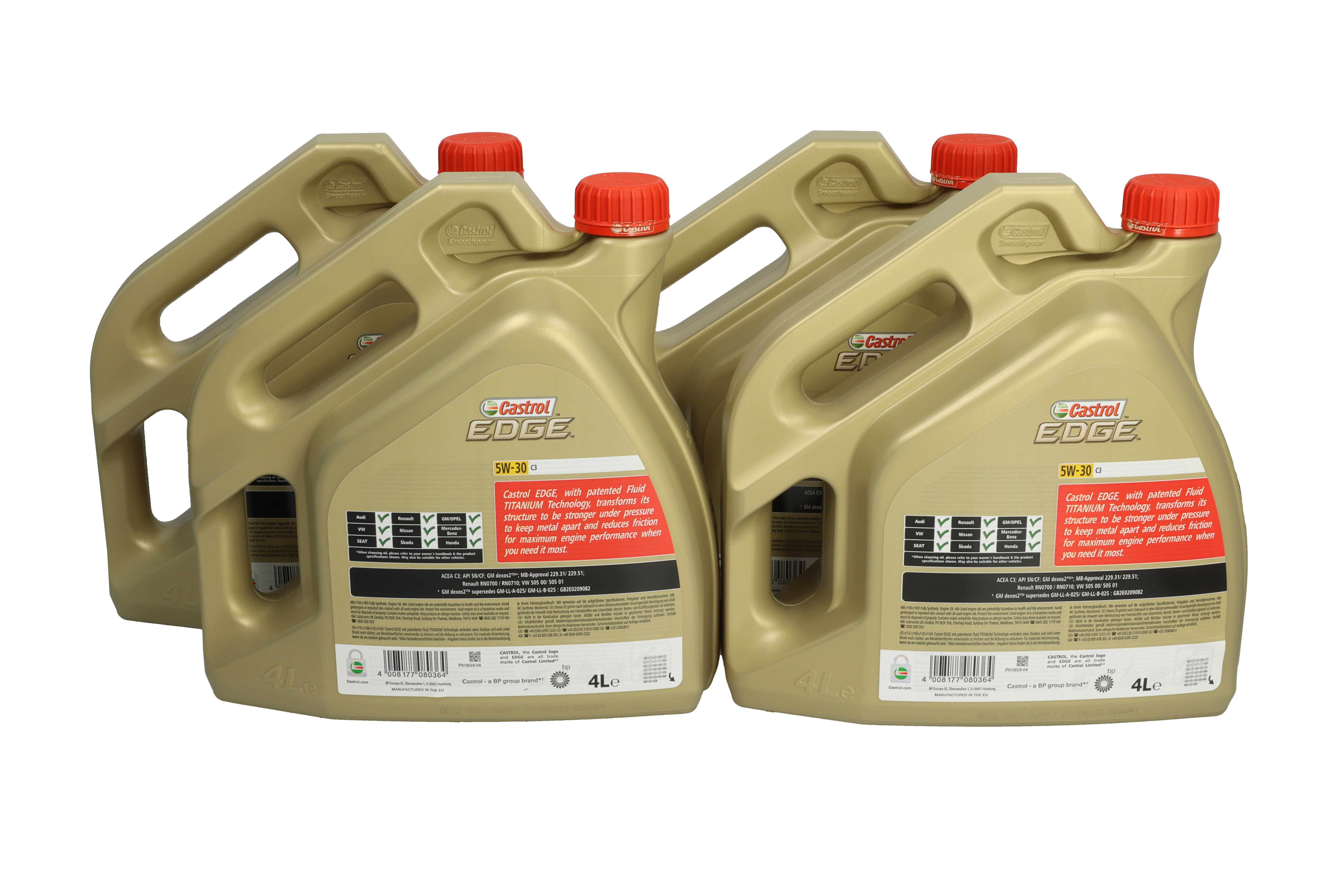 Моторна олива EDGE (4L) 5W30 ,API CF, SN, ACEA C3, MB 229.31, MB 229.51, OPEL OV0401547-D30, RENAULT RN 0700, RENAULT RN 0710, VW 502.00, VW 505.00, VW 505.01 фото 9