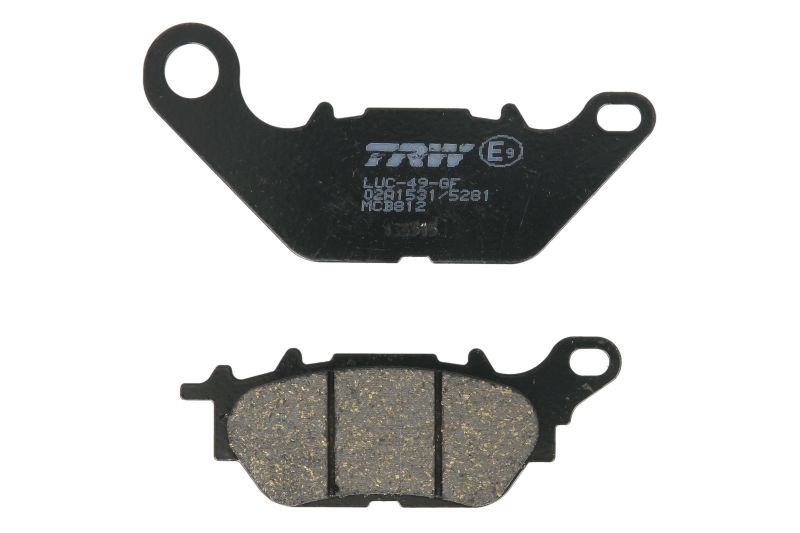 TRW MOTO sada brzdových destiček, kotoučová brzda YAMAHA GPD 125 (N-MAX) 15-18, XC 115 S 14-16, YBR 125 (CUSTOM) 07-16 (B0053AQGGO)