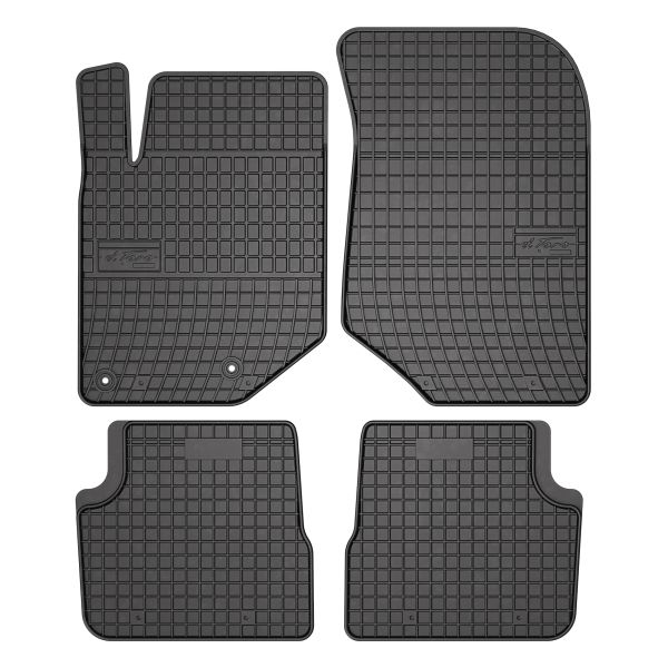Set Covorase Auto Si Tavita Portbagaj PEUGEOT 208 II (UB_, UP_, UW_, UJ_) din 2019-2023, Cauciuc, Protectie Porbagaj, 4x Stickere auto cu PEUGEOT
