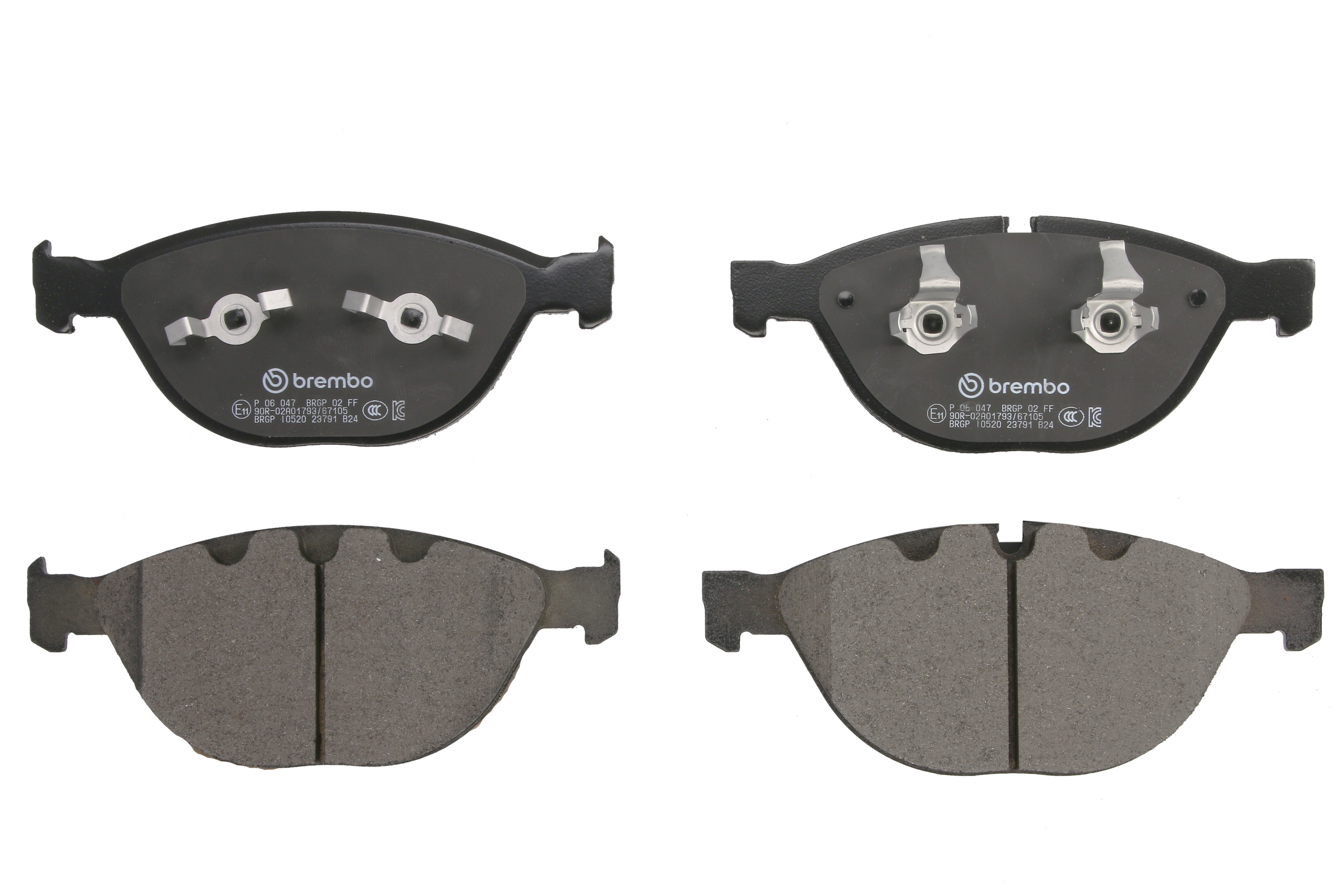 Колодки гальмівні дискові BMW 5 (E60) 3.0 2001.12-2010.03 BREMBO (P06047) BREMBO фото 3