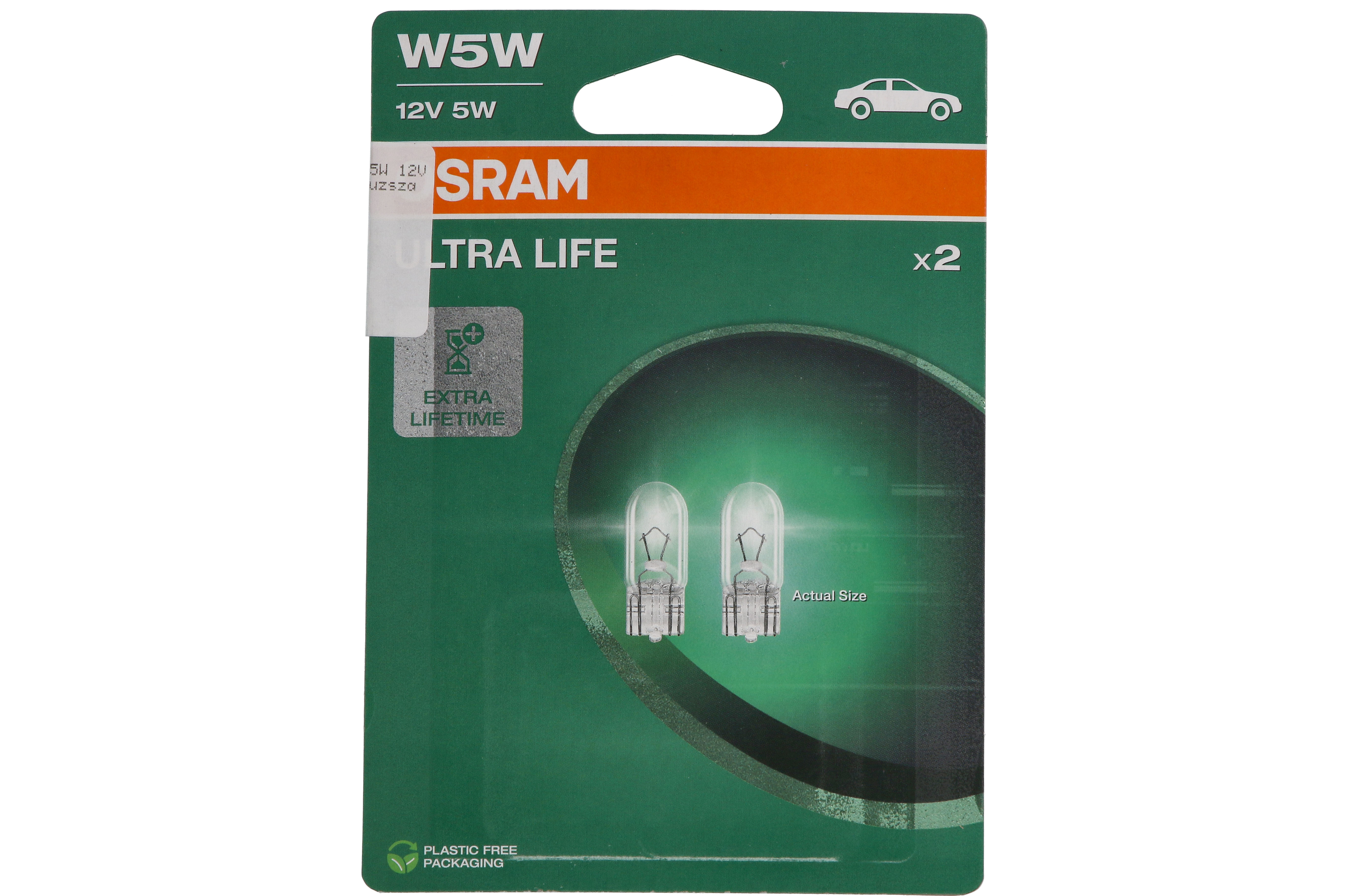 Автолампа 5W W5W 12V W2.1X9.5D / В 4 РАЗИ ЗБІЛЬШЕНО СТРОК СЛУЖБИ У ПОРІВНЯННІ OSRAM (2825ULT-2BL) osram фото 4