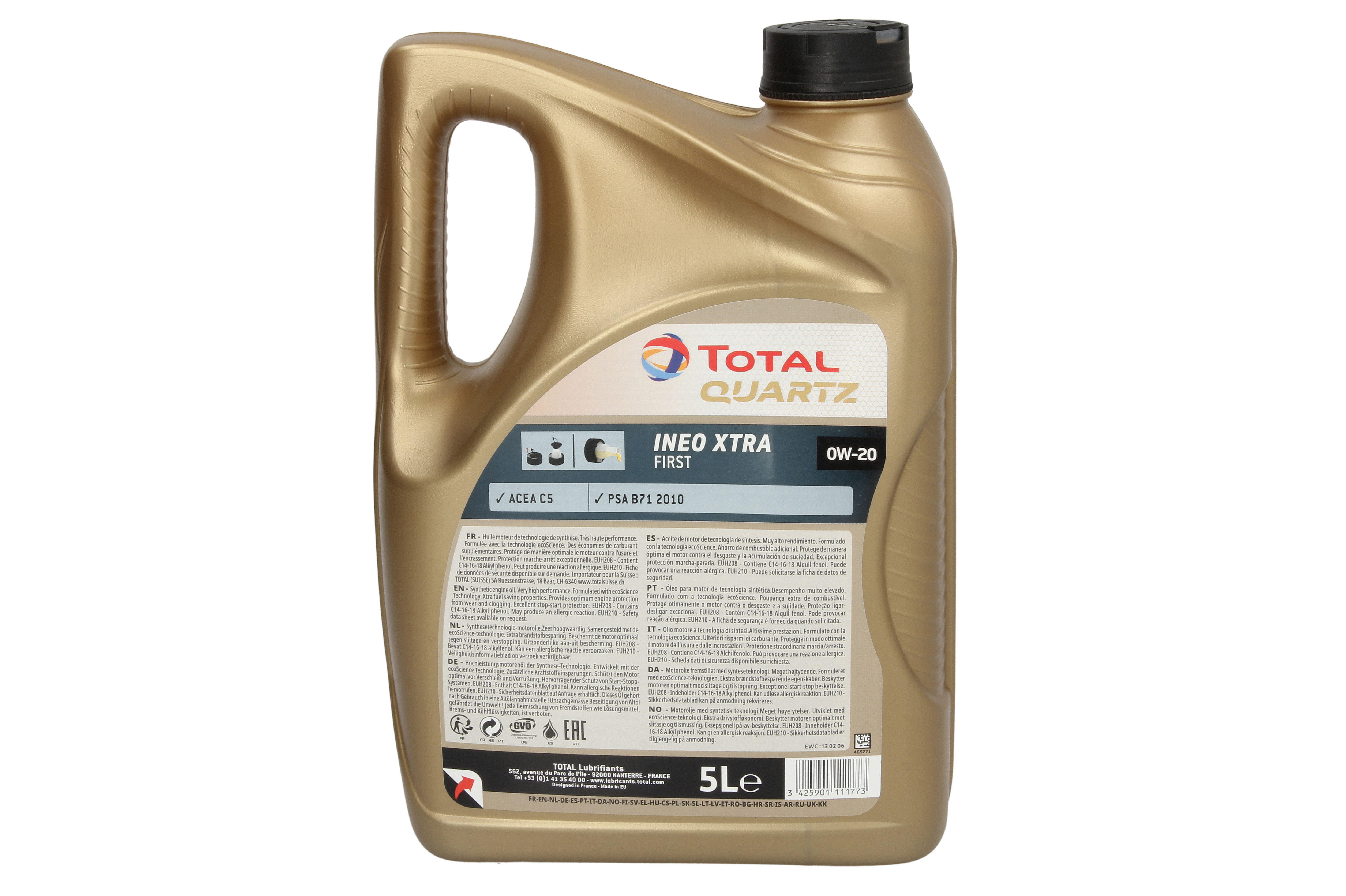 Моторна олива QUARTZ XTRA (1L) 0W20 , ACEA C5, CITROEN B71 2010, PEUGEOT B71 2010 фото 4