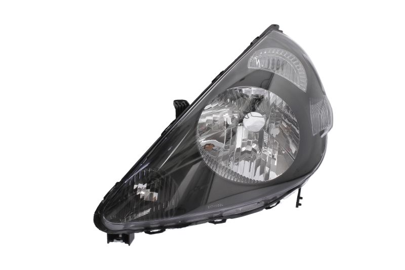Far fata Stanga (H4 W5W WY21W, electric, fara motoras, culoare insert: negru, culoare semnalizator: alb) potrivit HONDA JAZZ II -07.08